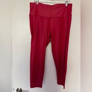 Victoria's Secret Sport Shinny Red Leggings